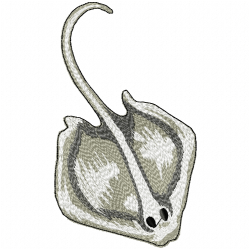 Stingray Embroidery Design 1